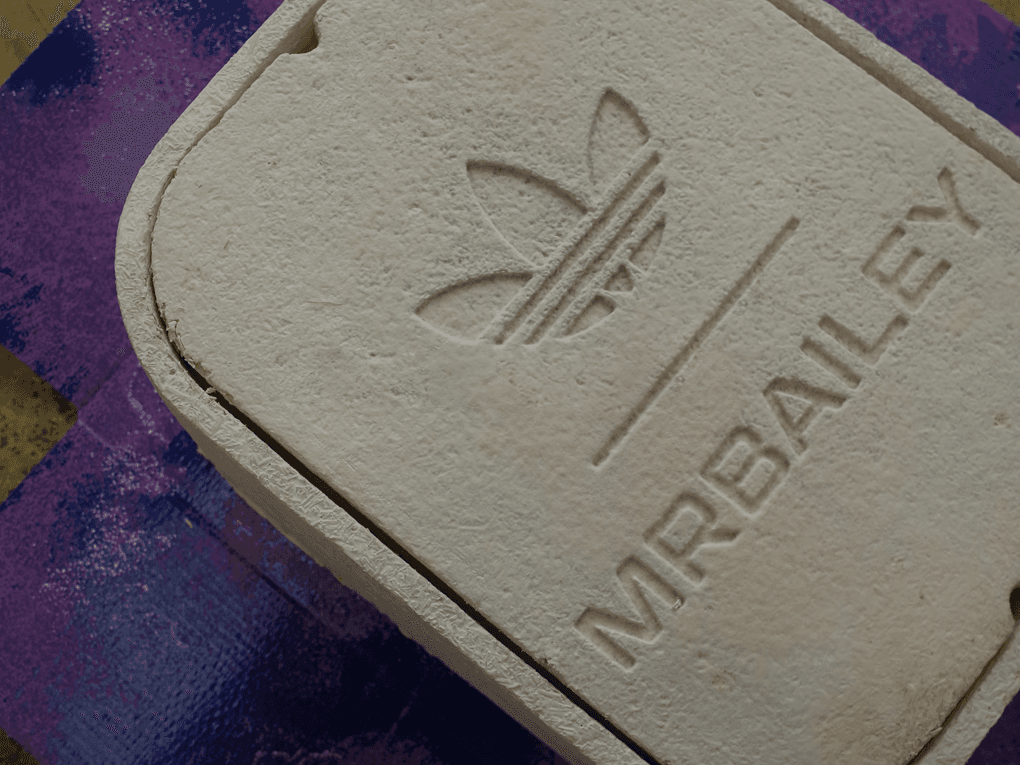 Limited edition Adidas trainers feature embossed Mushroom@ Packaging